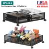 2 Pack Under Bed Storage Container Foldable Rolling Storage Bin for Clothes Shoes Storage Cart with Wheels for Bedroom Study Living Room Office