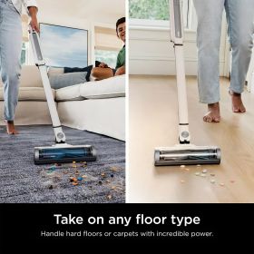 Shark WS640AE WANDVAC System Cordless Stick Vacuum with High Efficiency Particle Air Self-Empty Base Anti-Allergen Complete Seal Self-Cleaning Brushro
