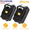 2Packs 18V Li-ion Power Tool Battery Replacement Fit for Makita 194205-3 194309-1 BL1830 BL1815 LXT400