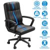 Ergonomic Office Chair PU Leather Computer Chair 360° Swivel Executive Chair with Adjustable Lumbar Support Armrest