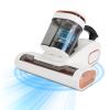 16000PA Double-Cup Bed Vacuum Cleaner 500W Mattress Handheld Vacuum Dust Mites Remover with Heating Function for Bed Sofa Rug
