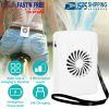 Personal Fan Waist Clip Fan Hanging Fan Desk Fan Mini Air Cooling Fan Power Bank Rechargeable Fan w/ 3 Speeds