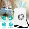 Personal Fan Waist Clip Fan Hanging Fan Desk Fan Mini Air Cooling Fan Power Bank Rechargeable Fan w/ 3 Speeds