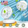 Quiet Table Fan 90° Foldable Desk Fan with 4 Wind Speeds Type-C Rechargeable Wall-Mounted Fan Portable Desktop Fan for Home Bedroom Kitchen Office Out