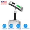 50kg 110lbs Portable Luggage Scale Handheld Hanging Suitcase Digital Scale with Hook LCD Display Screen Temperature Sensor Battery Include Travel Weig