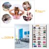 50-Pair Shoe Rack Storage Organizer 10-Tier Portable Wardrobe Tower Stackable Adjustable Shelf for Closet Cabinet Entryway