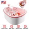 Fruit Vegetable Cleaning Device Salad Manual Washing Spinner with Brush Hand Crank Fruit Washing Machine with Bowl Kitchen Gadget