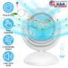 Desk Air Circulator Fan Quiet Electric Table Desktop Fan 4 Speeds Adjustment 360 Degree Tilt Head Fan for Home Office Bedroom