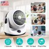 Table Desktop Fan Air Circulator Office Fan with 2 Speeds 270° Adjustable Head USB Plug Play for Room Office Kitchen Office