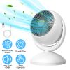 Desk Air Circulator Fan Quiet Electric Table Desktop Fan 4 Speeds Adjustment 360 Degree Tilt Head Fan for Home Office Bedroom