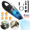 Car Handheld Vacuum Cleaner Cordless Rechargeable Hand Vacuum Portable Strong Suction Vacuum w/ Hose Nuzzle Brush For Dust Pet Hair