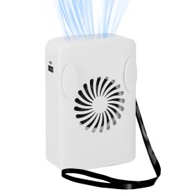 Personal Fan Waist Clip Fan Hanging Fan Desk Fan Mini Air Cooling Fan Power Bank Rechargeable Fan w/ 3 Speeds