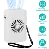 Personal Fan Waist Clip Fan Hanging Fan Desk Fan Mini Air Cooling Fan Power Bank Rechargeable Fan w/ 3 Speeds