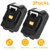 2Packs 18V Li-ion Power Tool Battery Replacement Fit for Makita 194205-3 194309-1 BL1830 BL1815 LXT400
