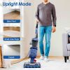 Shark UV850 Performance DuoClean PowerFins Vacuum Upright Vacuum Powerful Vacuum Cleaner with Self-Cleaning Brushroll Filter Blue Refurbished
