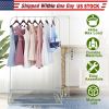 20kg/44lbs Loading Clothing Garment Racks Steel Freestanding Garment Racks Detachable Clothes Rack Stands Cloth Organizer for Store or Hanging Clothes
