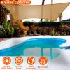TitleRectangle Top Canopy 98% UV Block Awning Shelter 185GSM HDPE Patio Cover with Snap Hooks Ropes for Outdoor Garden Backyard