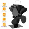 Heat Powered Stove Fan Aluminum Silent Eco Fan For Wood Log Burner Fireplace Warm Air Fan For Winter