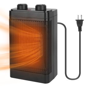 1500W Portable Electric Fan Heater PTC Ceramic Space Oscillation Heating Cool Fan Overheating Tip Over Protection 3S Heating Space For 322 Sq FT Home