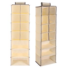 11 Cells Hanging Closet Shelves Cabinet Storage Organizer Shelf For Clothes Towels Socks Pajamas Foldable Rod Hanging Cube Shelves Bathroom Wardrobe