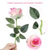 10 Pcs Artificial Rose Simulation Fake Flowers(Pink)