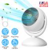 Desk Air Circulator Fan Quiet Electric Table Desktop Fan 4 Speeds Adjustment 360 Degree Tilt Head Fan for Home Office Bedroom