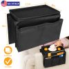 6 Pocket ArmRest Organizer Couch Sofa Bag Remote Control Phone Storage Holder Snacks Tray