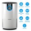 Shark HP102 Air Purifier with True HEPA Air Filter Covers Up To 500sq ft with 4 Fan Speeds Auto Modes Removes Smoke Dust Allergens Pollutants