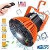2 In 1 Portable Camping Fan Electric Lantern Fan Tent Fan w/Hanging Hook Remote Control USB Rechargeable Fan