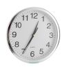 Round Wall Clock Silent Non-Ticking 10-inch Precise Quartz Battery Operated Hanging Clock for Home Office School