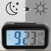 iMounTEK Digital Clock w/ LCD Backlight Alarm Snooze Temperature Calendar Display Light Sensor Eye-Friendly