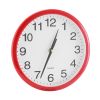 Round Wall Clock Silent Non-Ticking 10-inch Precise Quartz Battery Operated Hanging Clock for Home Office School