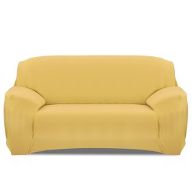 Sofa Cover Printed Stretch Sofa Furniture Cover Soft Sofa Slipcover Polyester Furniture Protector Cover (Option: Yellow_3S)