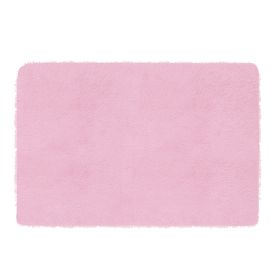 Fluffy Bedroom Rug 4’ x 2.6’ Anti-Skid Shaggy Area Rug Decorative Floor Carpet Mat for Nursery Bedroom Living Room (Option: Pink)