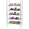 5 Tiers Shoes Rack Shelves 15 Pairs Shoes Storage Organizer Stand Tower Stackable Shoe Holder