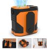 3 In 1 Rechargeable Waist Clip Fan 4000mAh Wearable Personal Fan Hands-Free with Flashlight 10 Speeds 100 Wind Power LCD Display Strap Double As Power