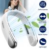 Portable Neck Cooling Fan With Type-C Charging Battery Hands-Free Bladeless Personal Fan 5 Speeds Digital Display Adjustable Neck Width for Man Woman