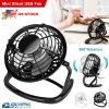 Personal USB Fan 360° Rotation Desk Table Cooling Fan Quiet Laptop Cooler Air Circulator