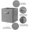iMounTEK 4 Pack Foldable Storage Cube Bins Cloths Closet Space Organizer Basket Shelves Box for Clothes Toys Books Cabinet