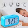 iMounTEK Digital Clock w/ LCD Backlight Alarm Snooze Temperature Calendar Display Light Sensor Eye-Friendly