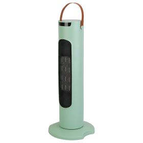 2000W 2 In 1 Oscillating Tower Fan And Heater All Season Heater Fan Combo with 9H Timer Remote Control Overheat Protection (Option: Green)