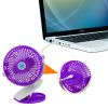 Clip Fan Rechargeable Battery USB Rotation Fan Speed Adjustable Low Noise For Home Office Desk