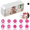 Mirror Digital Alarm Clock LED V5.0 Wireless Speaker Clock with FM Radio Temperature Display MMC Card Slot