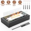 Tabletop Fire Pit With Roasting Sticks Portable Indoor Outdoor Tabletop Fireplace Ethanol Mini Fire Pit Table Top Decoration for Christmas Dinner Part