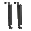 2Pcs Over The Door Hanger Hooks For Clothes Foldable Clothes Drying Rack For Laundry Coats Towels Portable Clothing Hanger Hook For 1.81In Thickness D