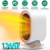 1200W Oscillating Electric Space Heater Mini Desk Heater with 2 Modes 3S Fast Heating Tip-over Overheat Protection for Home Office