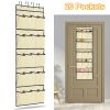 Over the Door Shoes Rack 20-Pocket Organizer 5-Layer Hanging Storage Shelf for Kids Shoes Closet Cabinet Slippers Small Toys