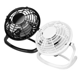 Personal USB Fan 360° Rotation Desk Table Cooling Fan Quiet Laptop Cooler Air Circulator (Option: Black)
