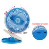 Clip Fan Rechargeable Battery USB Rotation Fan Speed Adjustable Low Noise For Home Office Desk