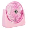 6.5in Desk Fan USB Powered 2 Speeds Table Cooling Fan Tilt Quiet Desktop Fan For Bedroom Office
